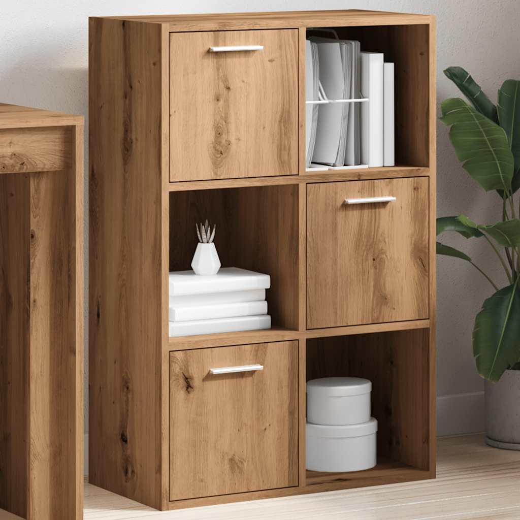 Bookcase Artisan Oak 60.5x30x90 cm Wood Material