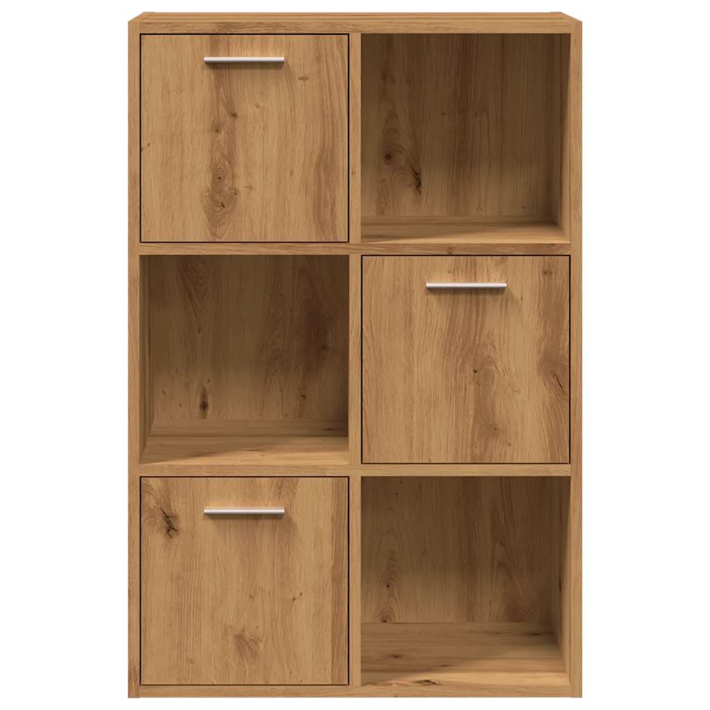 Bookcase Artisan Oak 60.5x30x90 cm Wood Material