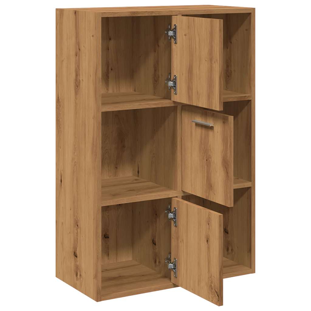 Bookcase Artisan Oak 60.5x30x90 cm Wood Material