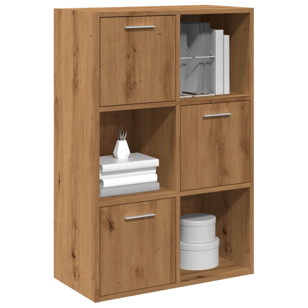 Bookcase Artisan Oak 60.5x30x90 cm Wood Material