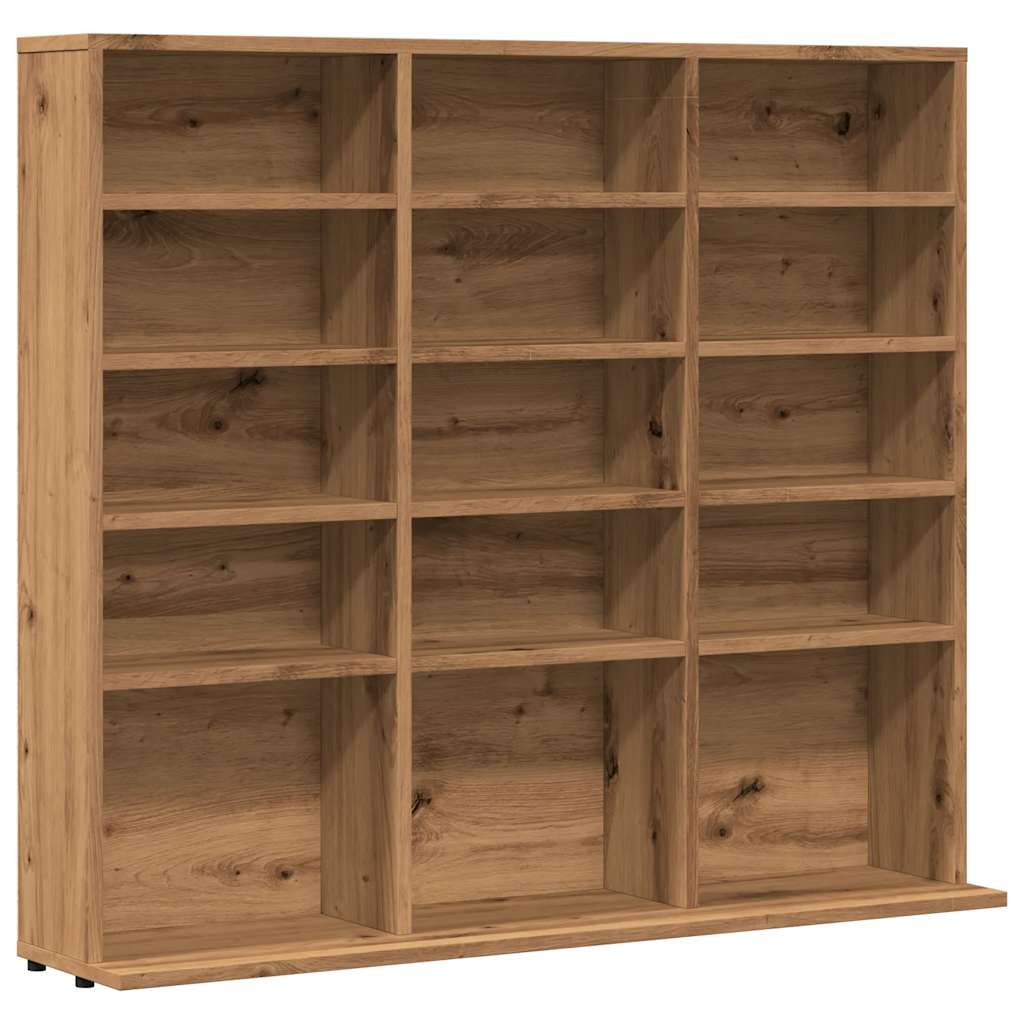 CD shelf Artisan oak 100x23x89.5 cm wood material