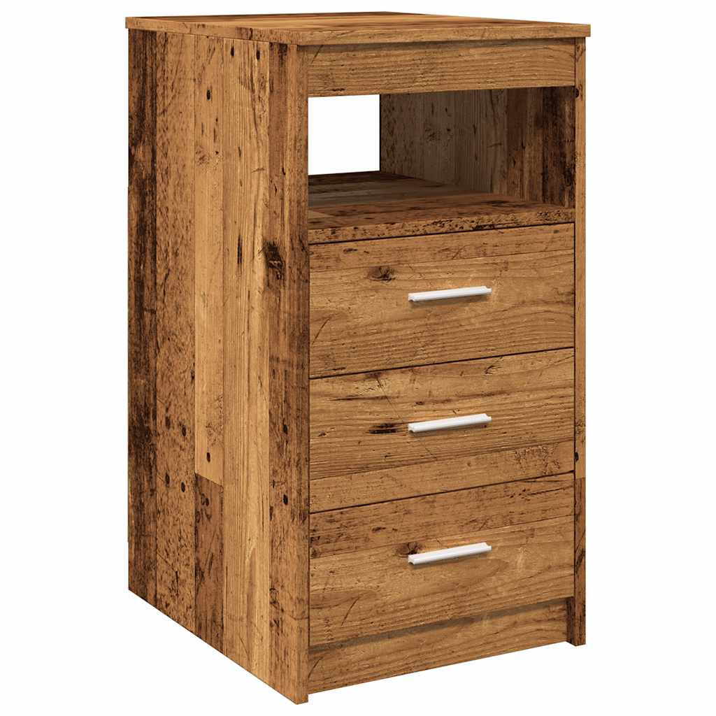 Drawer cabinet old wood look 40x50x76 cm wood material