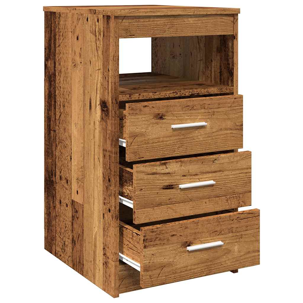 Drawer cabinet old wood look 40x50x76 cm wood material