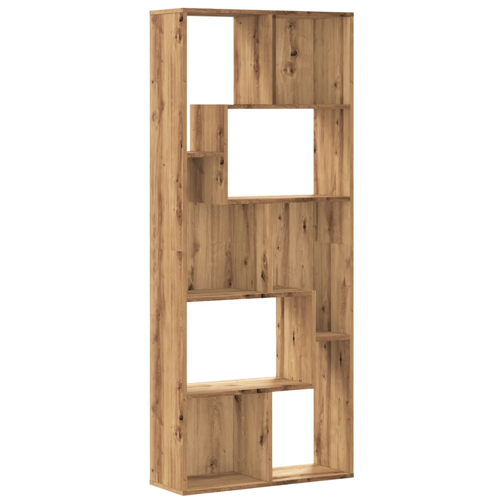 Bookshelf Artisan Oak 67x24x161 cm Wood Material