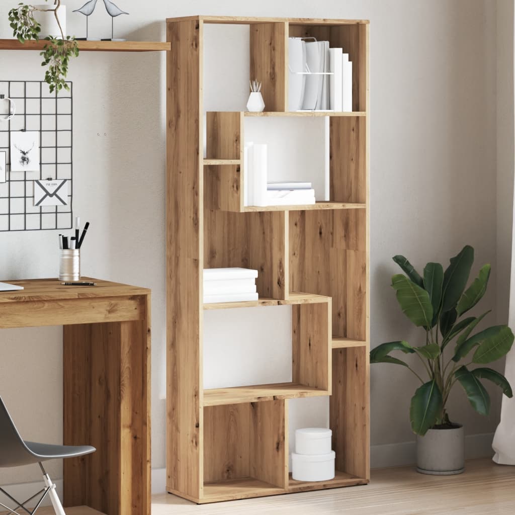 Bookshelf Artisan Oak 67x24x161 cm Wood Material