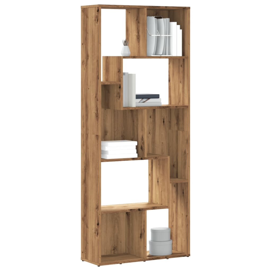 Bookshelf Artisan Oak 67x24x161 cm Wood Material