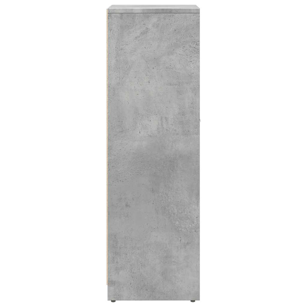 Bathroom Cabinet Concrete Grey 30x30x95 cm Wood Material