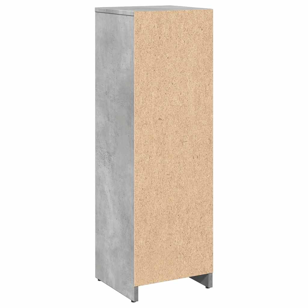 Badezimmerschrank Betongrau 30x30x95 cm Holzwerkstoff