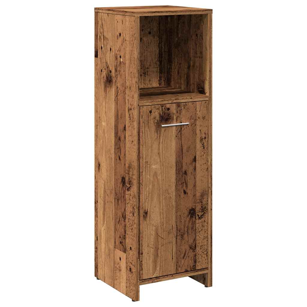 Bathroom cabinet old wood look 30x30x95 cm wood material