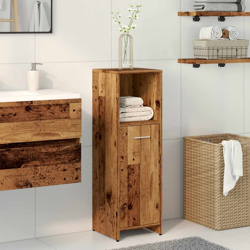 Bathroom cabinet old wood look 30x30x95 cm wood material