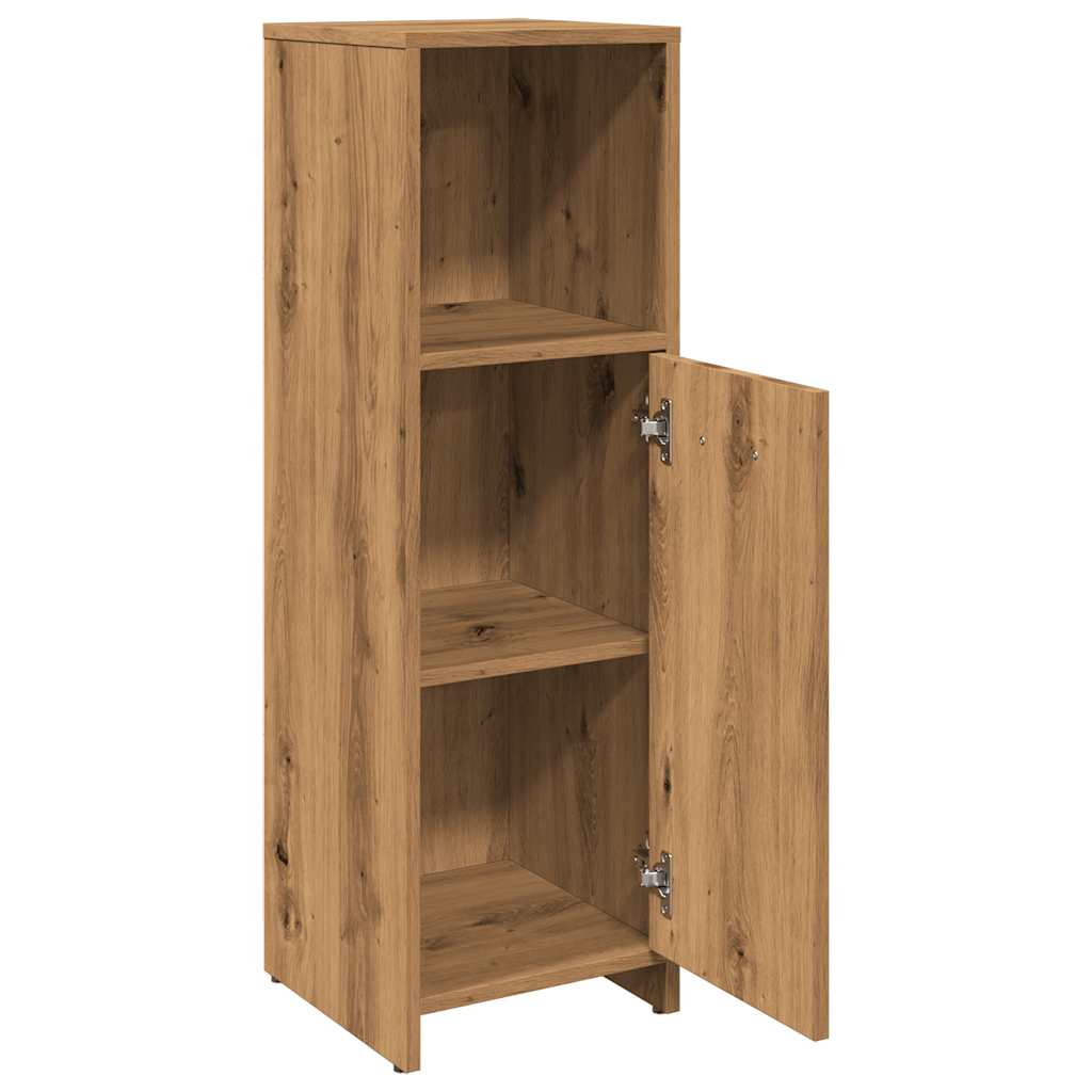 Bathroom Cabinet Artisan Oak 30x30x95 cm Wood Material