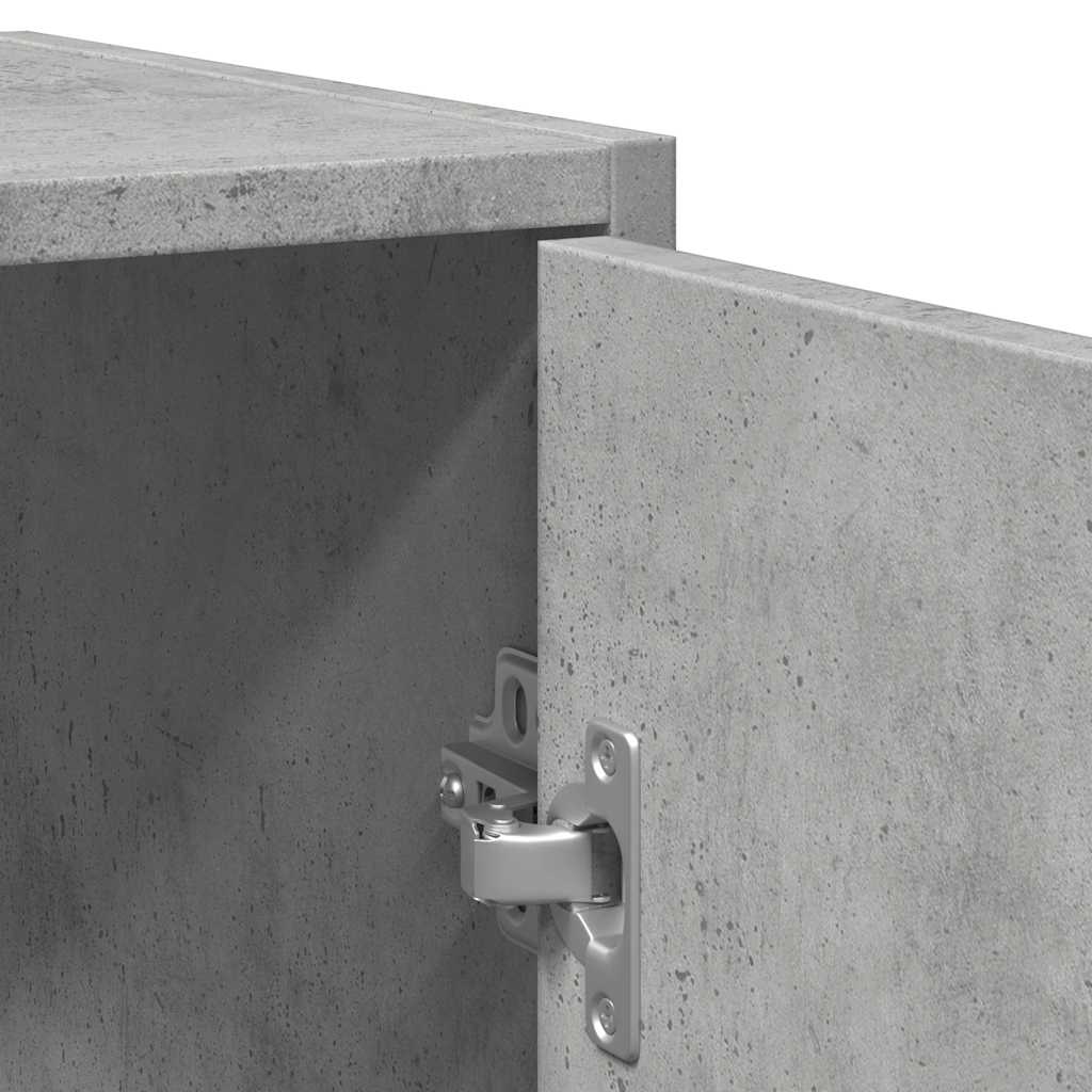 Washbasin base cabinet concrete grey 60x33x60 cm wood material