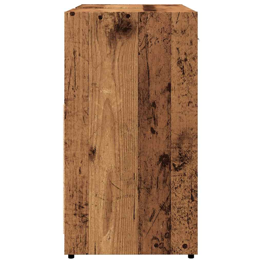 Washbasin cabinet old wood look 60x33x60 cm wood material