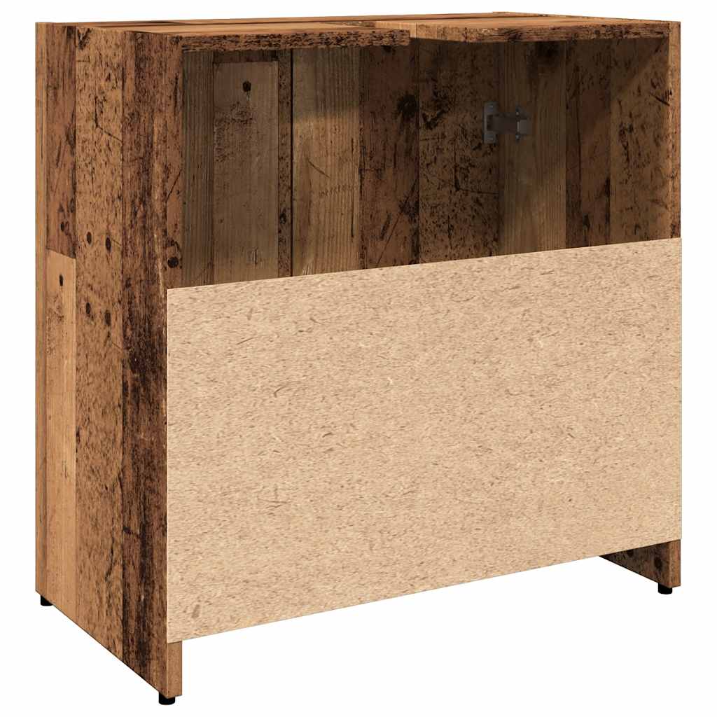 Washbasin cabinet old wood look 60x33x60 cm wood material