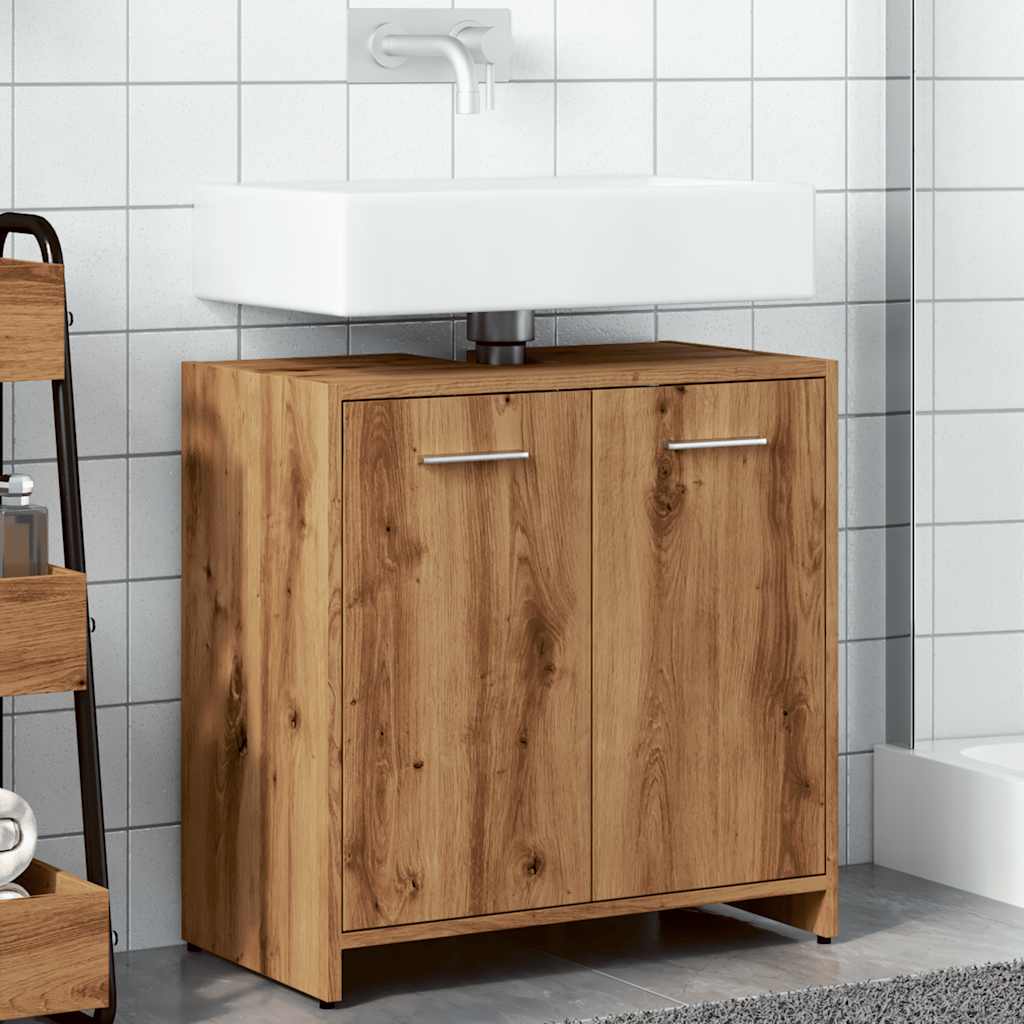 Washbasin cabinet Artisan oak 60x33x60 cm