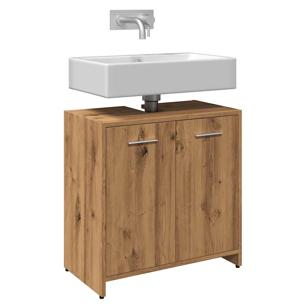 Washbasin cabinet Artisan oak 60x33x60 cm