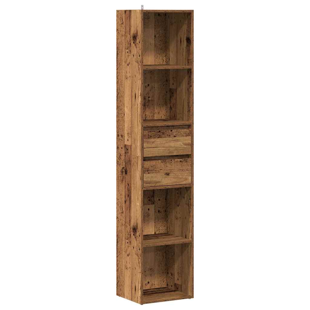 Bookshelf old wood look 36x30x171 cm wood material