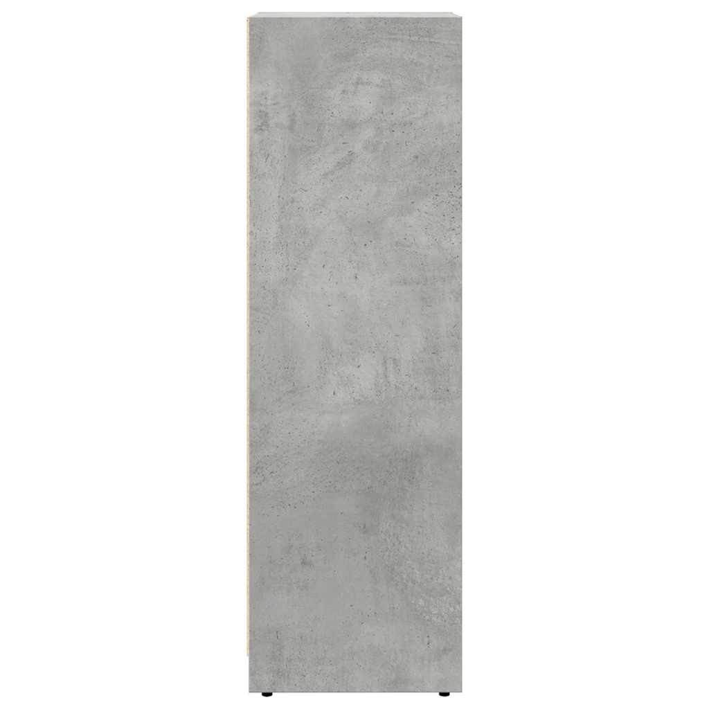 Bathroom Cabinet Concrete Grey 30x30x95 cm Wood Material