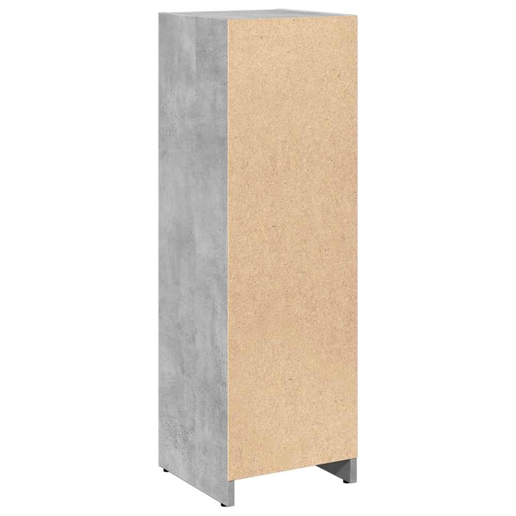 Bathroom Cabinet Concrete Grey 30x30x95 cm Wood Material