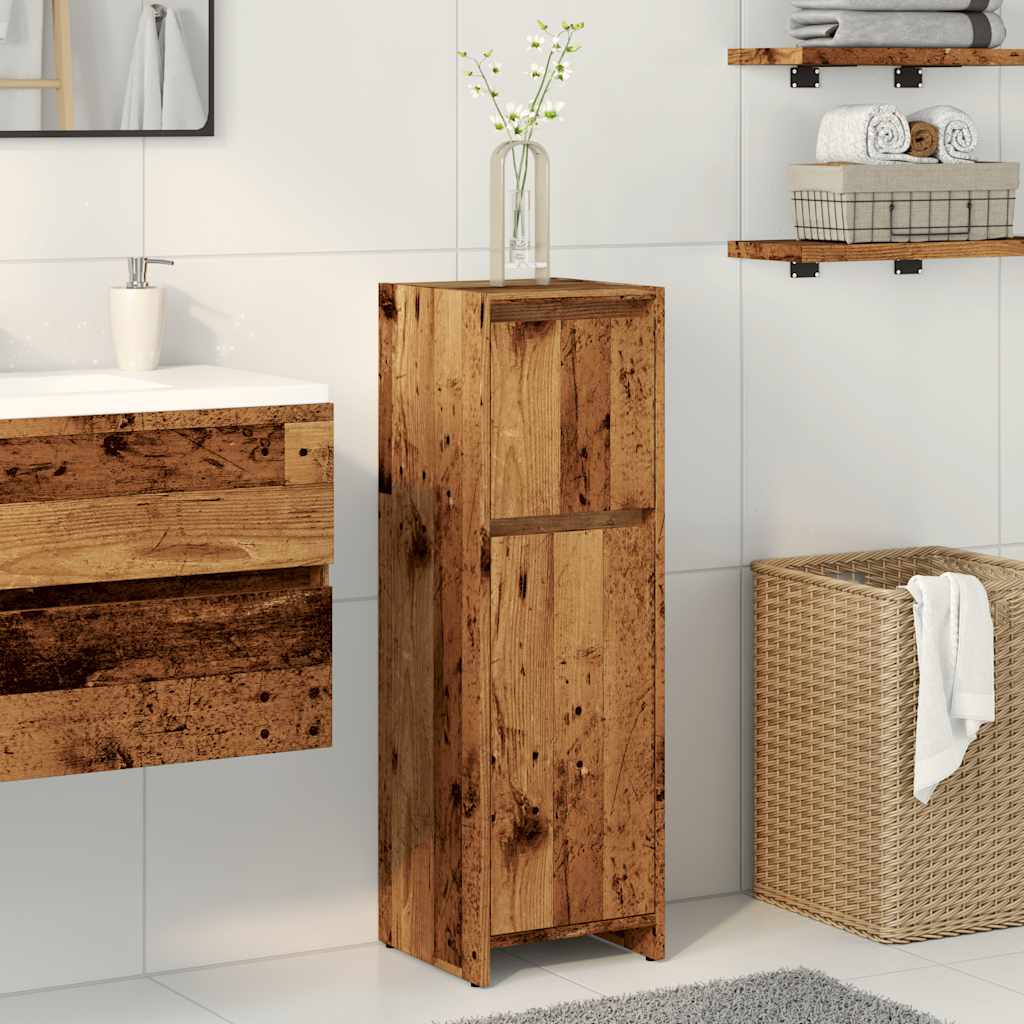 Bathroom cabinet old wood look 30x30x95 cm wood material