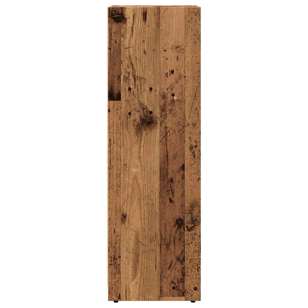 Badschrank Altholz-Optik 30x30x95 cm Holzwerkstoff