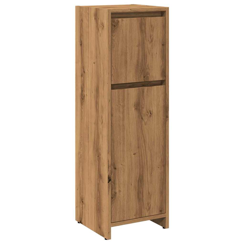 Bathroom Cabinet Artisan Oak 30x30x95 cm Wood Material