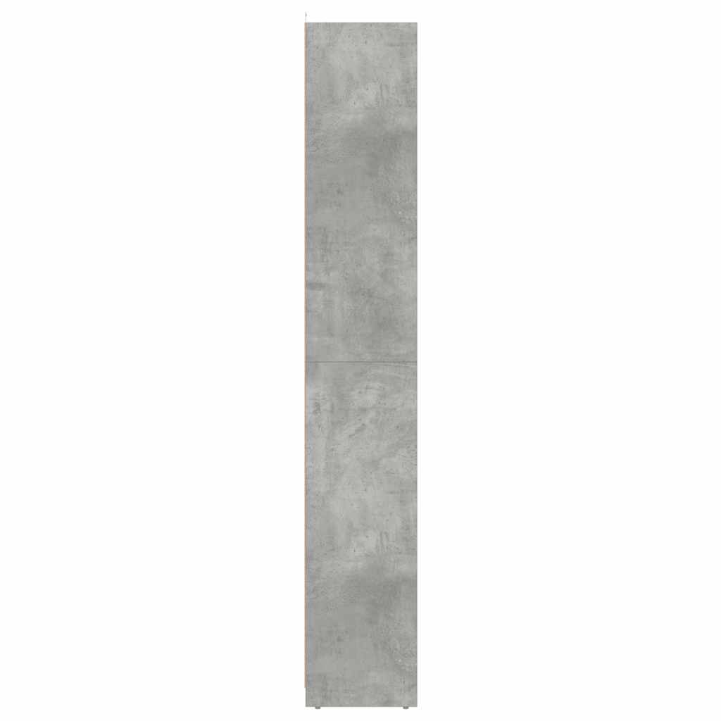 Bathroom Cabinet Concrete Grey 30x30x183.5 cm Wood Material