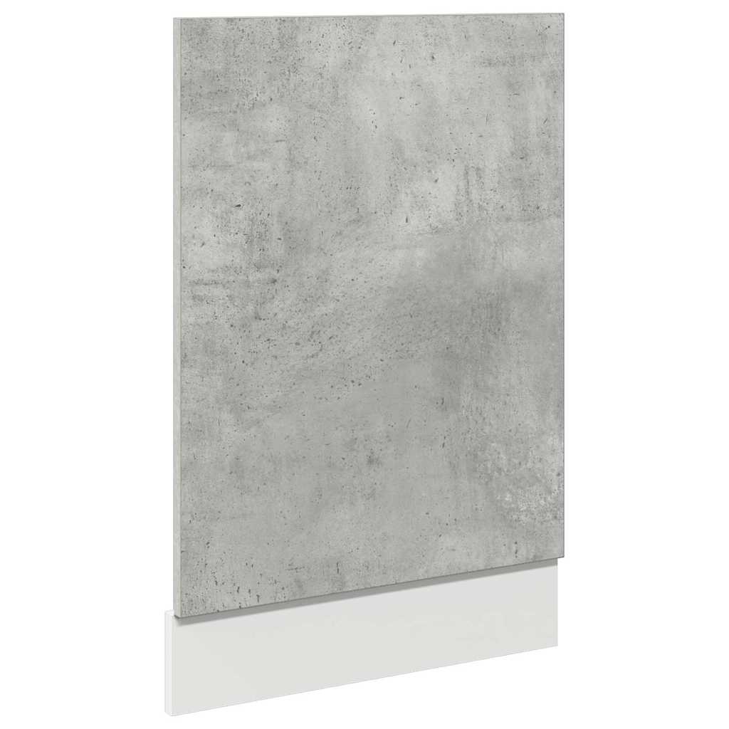 Dishwasher panel concrete grey 45x3x67 cm