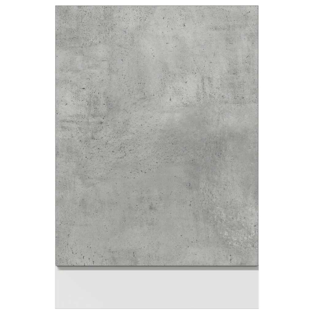 Dishwasher panel concrete grey 45x3x67 cm