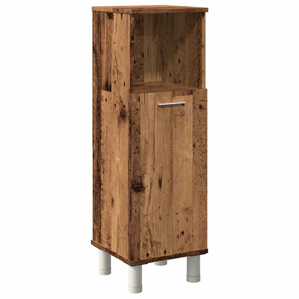 Badschrank Altholz-Optik 30x30x95 cm Holzwerkstoff