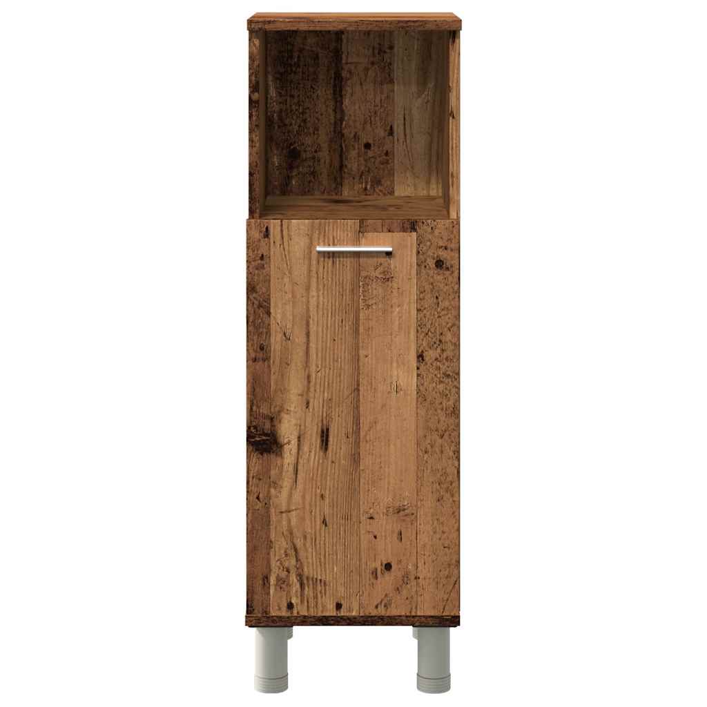 Badschrank Altholz-Optik 30x30x95 cm Holzwerkstoff