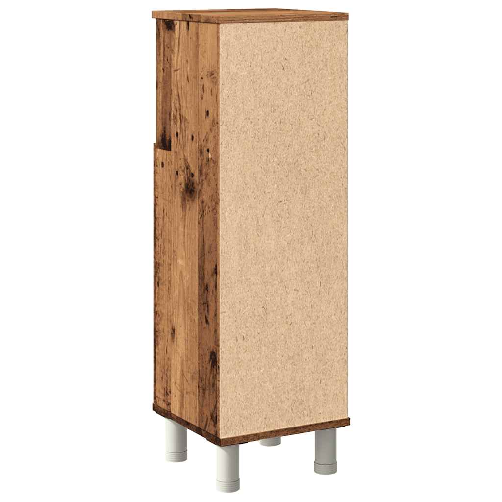 Badschrank Altholz-Optik 30x30x95 cm Holzwerkstoff