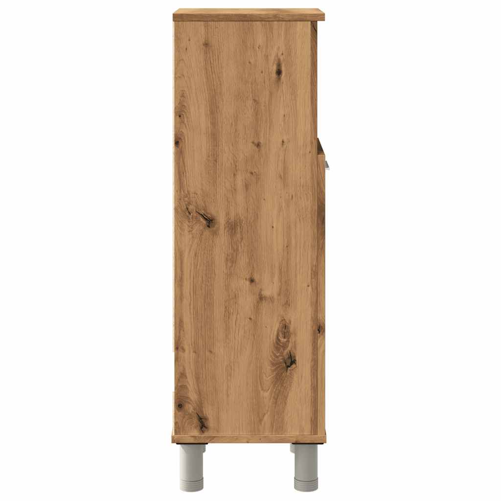 Bathroom Cabinet Artisan Oak 30x30x95 cm Wood Material