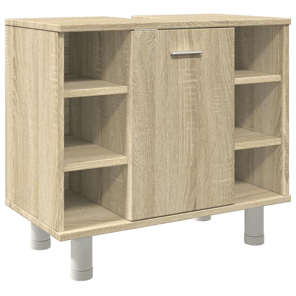 Bathroom Cabinet Sonoma Oak 60x32x53.5 cm Wood Material