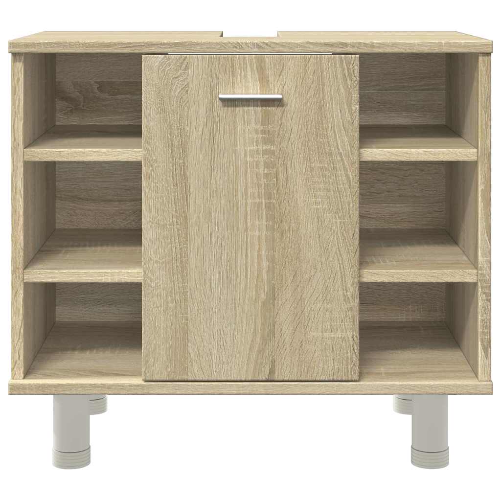 Bathroom Cabinet Sonoma Oak 60x32x53.5 cm Wood Material