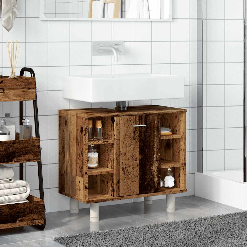 Bathroom cabinet old wood look 60x32x53.5 cm wood material