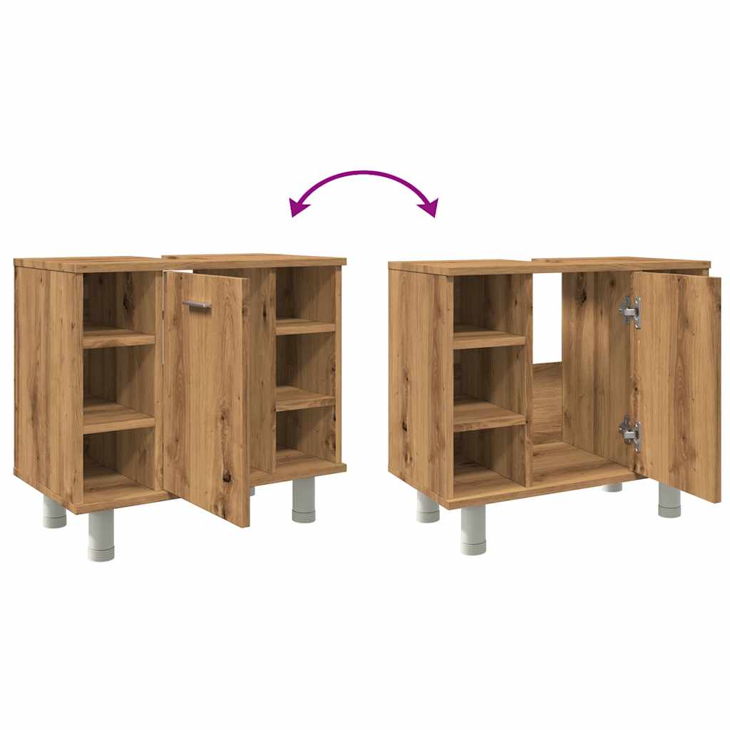 Badschrank Artisan-Eiche 60x32x53,5 cm Holzwerkstoff