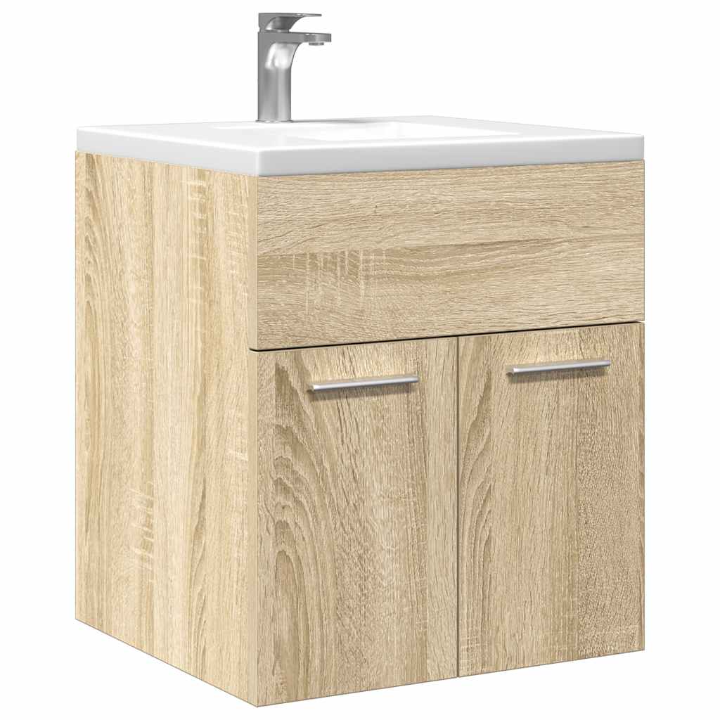 Washbasin cabinet Sonoma oak 41x38.5x46 cm wood material