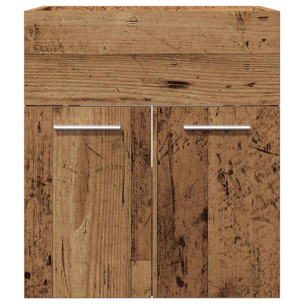 Washbasin cabinet old wood look 41x38.5x46 wood material