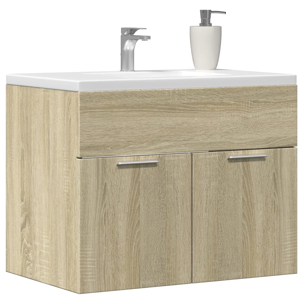 Washbasin base cabinet Sonoma oak 60x38.5x46cm wood material