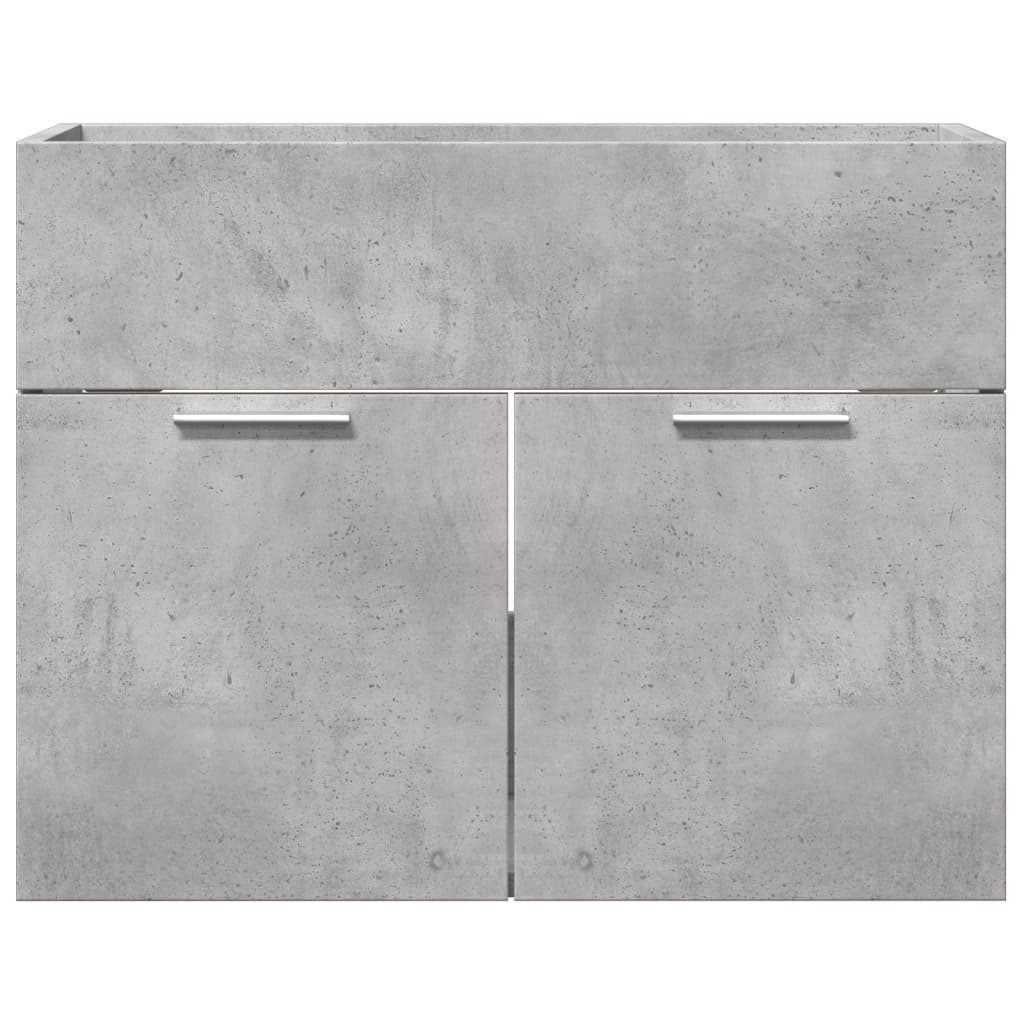 Washbasin base cabinet concrete grey 60x38.5x46 cm wood material