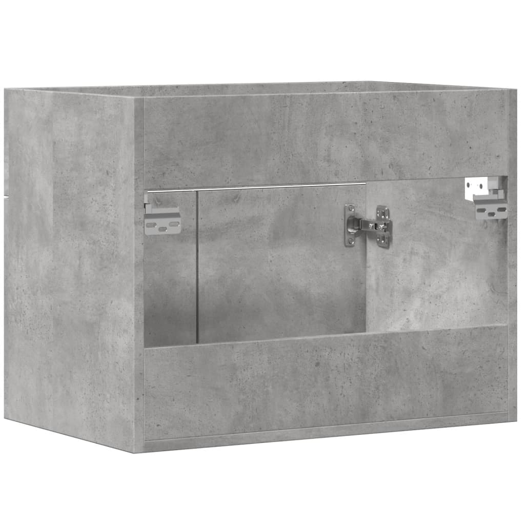 Washbasin base cabinet concrete grey 60x38.5x46 cm wood material