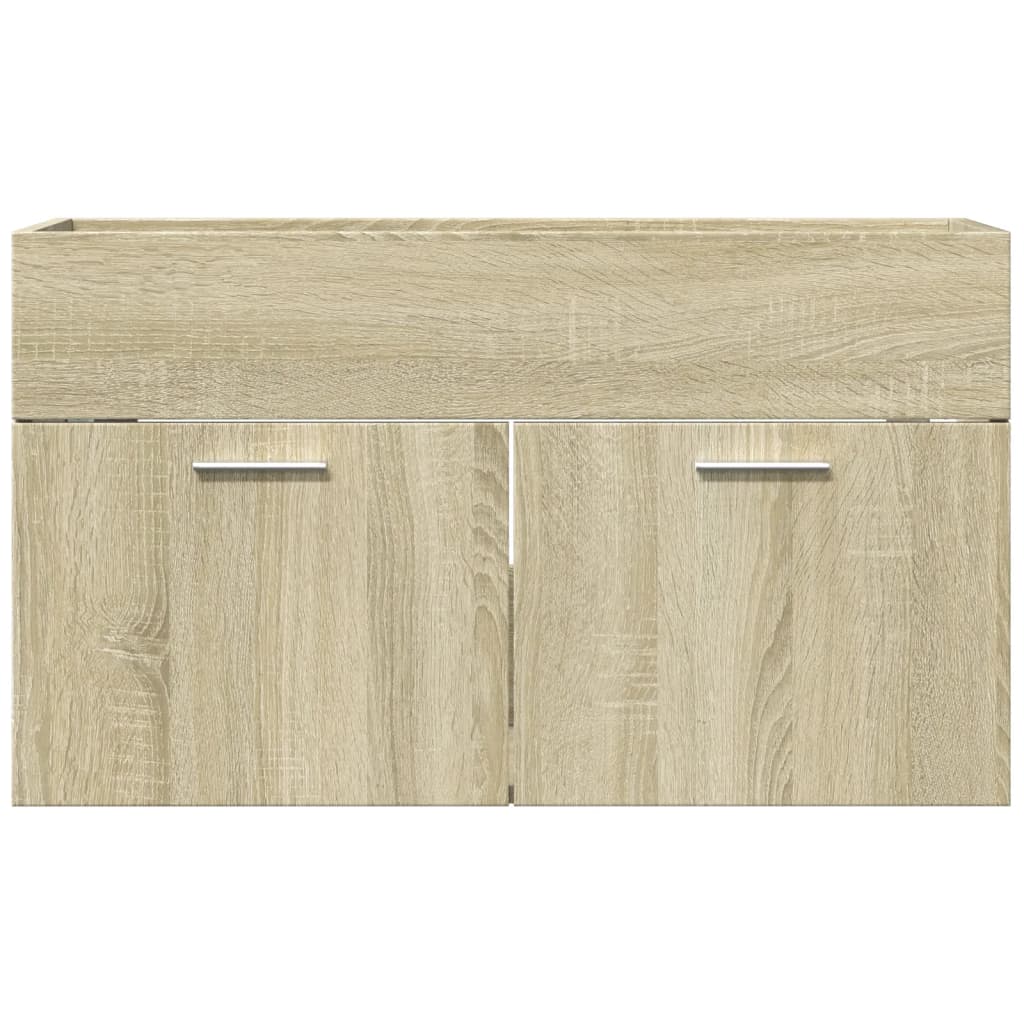 Washbasin base cabinet Sonoma oak 80x38.5x46cm wood material