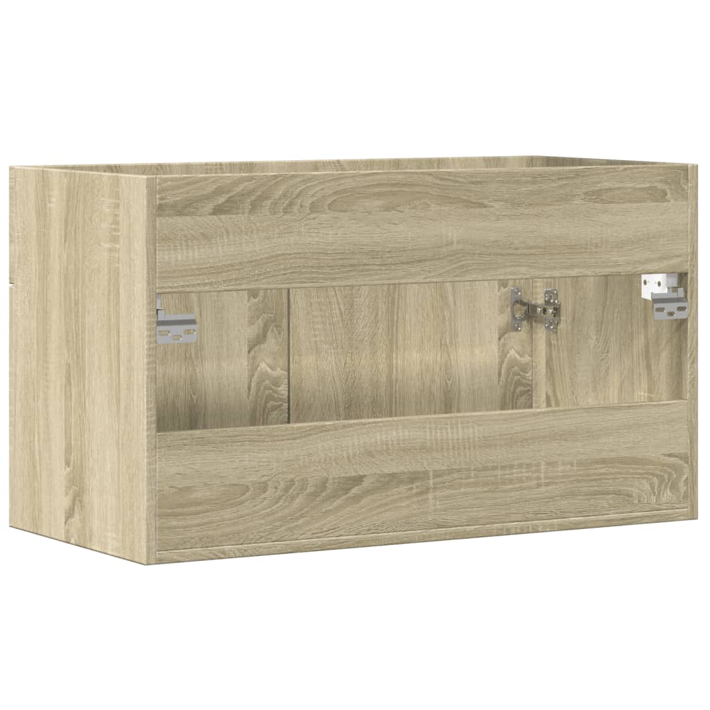 Washbasin base cabinet Sonoma oak 80x38.5x46cm wood material