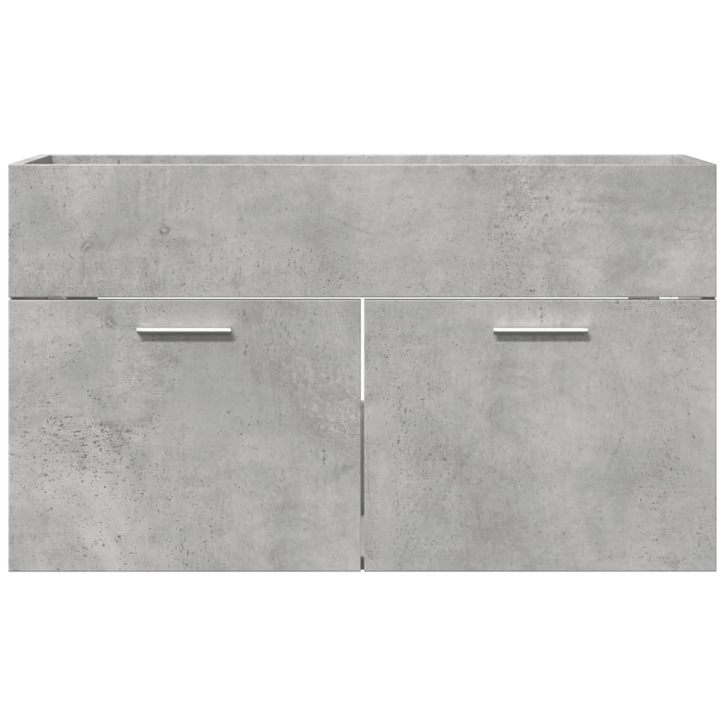 Washbasin base cabinet concrete grey 80x38.5x46 cm wood material