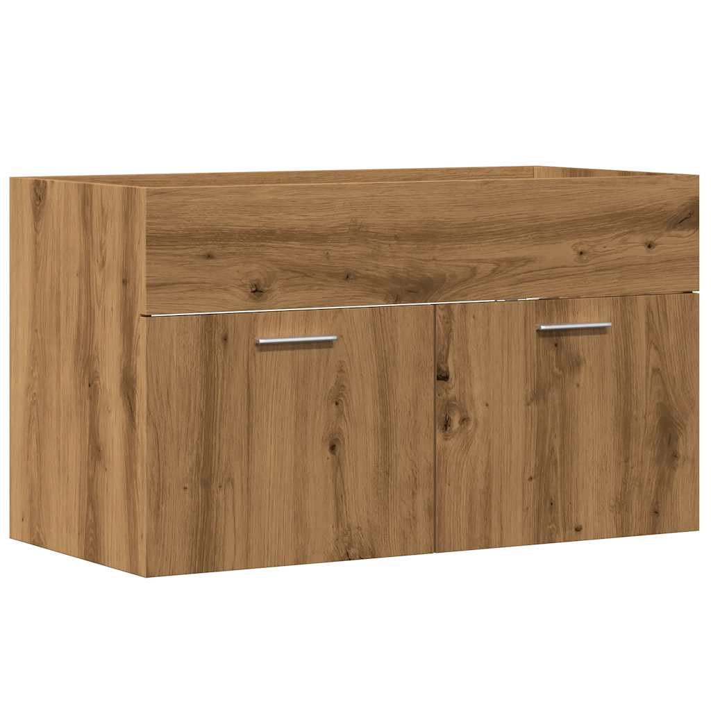 Washbasin cabinet Artisan oak 80x38.5x46 wood material