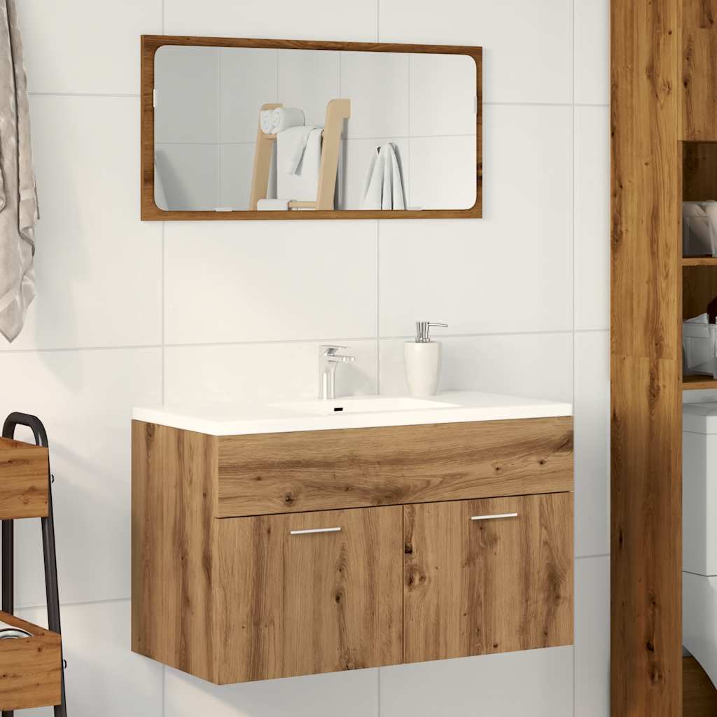 Washbasin cabinet Artisan oak 80x38.5x46 wood material