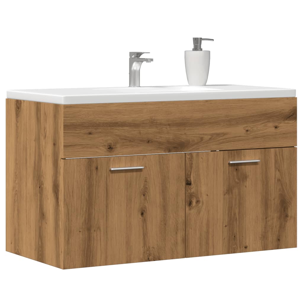 Washbasin cabinet Artisan oak 80x38.5x46 wood material