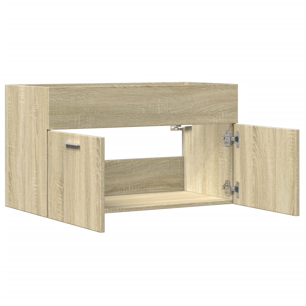 Washbasin base cabinet Sonoma oak 90x38.5x46 wood material