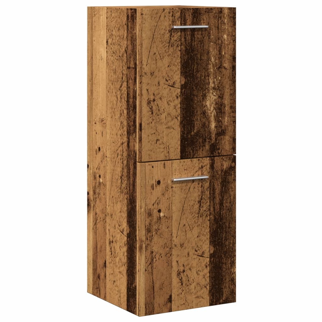 Bathroom wall cabinet old wood look 30x30x80 cm wood material